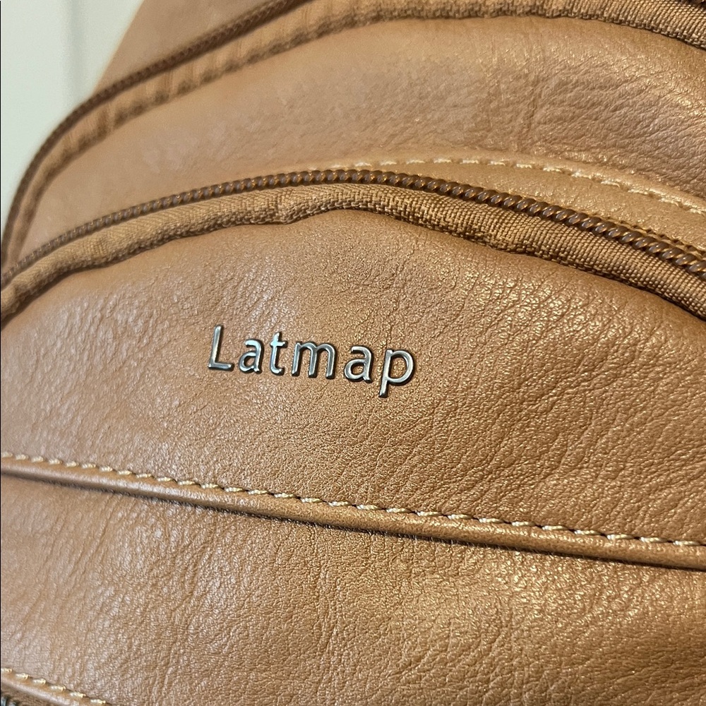 Latmap Elegant Tan/ White Crossbody Bag-Women’s-Adjustable Strap- - Picture 9 of 16